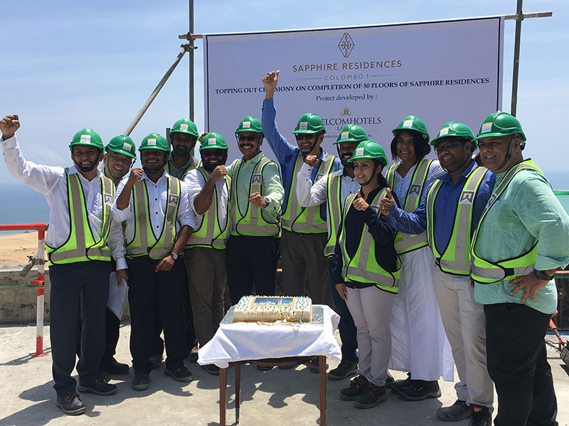 Image of the topping out ceremony of Sapphire Residences
