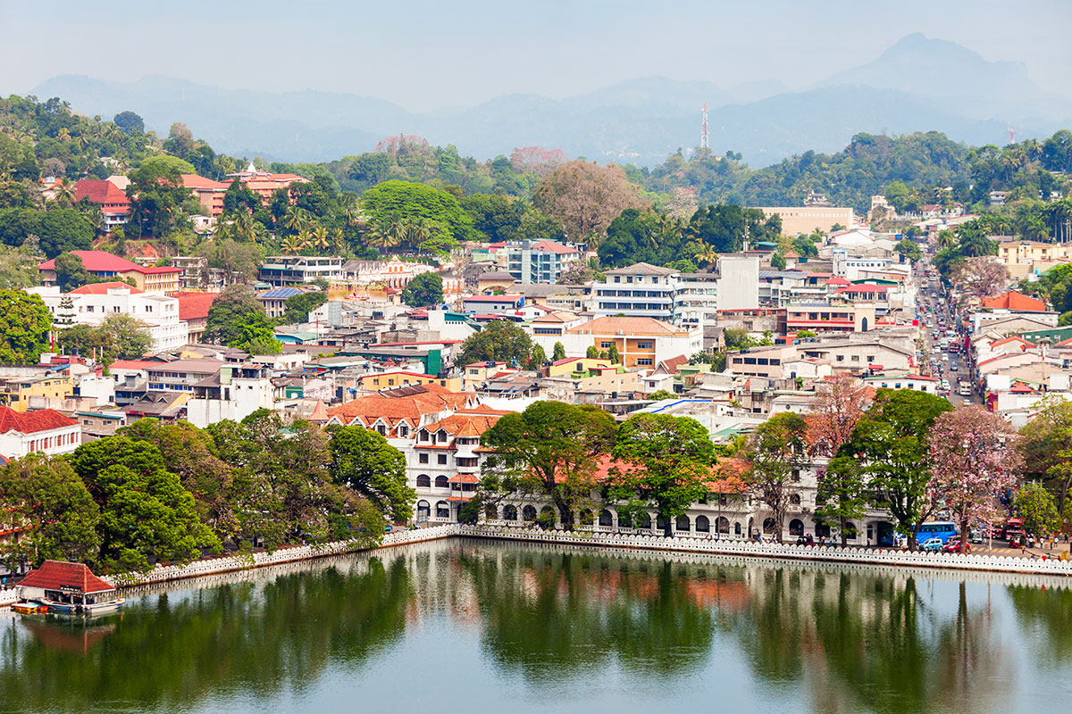 kandy city and lake