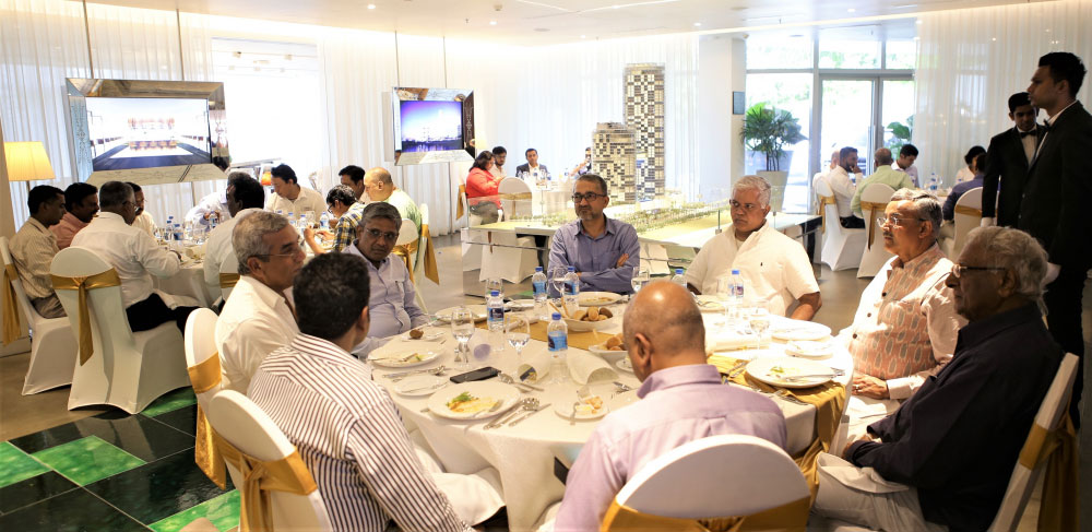 The round-table discussion and luncheon held in the Sapphire Residences Experience Centr