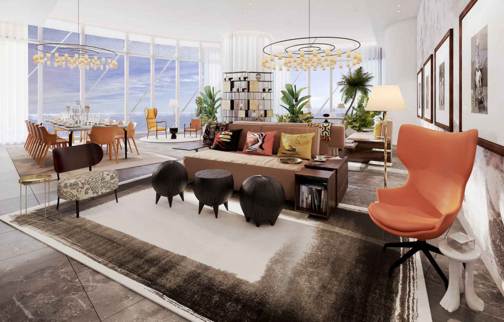 'Culture' style interior, one of four distinctive themes designed by YOO Inspired by Starck